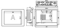 IPPC-0803T1 8&quot; tablero de PC industrial del panel táctil pegan la serie dual 4USB de la red 4 de la CPU J1900