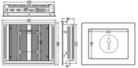 IPPC-1002T 10,4” industrial todo en una placa madre de la CPU de la serie de la pantalla táctil de la PC I3 I5 I7 U