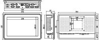 10,1” PC del panel, pantalla táctil capacitiva, ordenador industrial de la PC del panel táctil, J1900, 2LAN, 6COM, IPPC-1206TW1