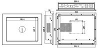 12,1” PC del panel, tacto de la resistencia, ordenador industrial de la PC del panel táctil, 2LAN, 4COM, 4USB, IPPC-1203T