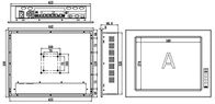 IPPC-1701T 17&quot; el monitor industrial 1 de la pantalla táctil de la PC amplió la CPU de escritorio de la ayuda I3 I5 I7 de la ranura