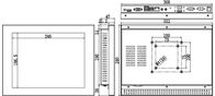 Ordenador industrial Intel J1900 del panel táctil de TPC-1201T 12,1”