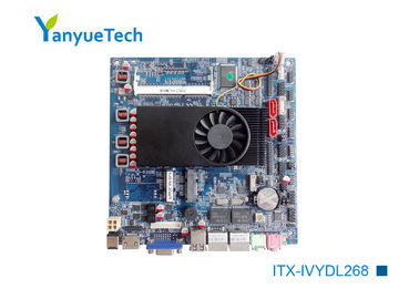 El tablero del Itx de ITX-IVYDL268 Intel soldado a bordo de CPU 2 de la serie I3 I5 I7 de Intel IVY Bridge U mordió