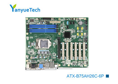 PCI industrial de la ranura 6 de COM 12 USB 7 del LAN 6 del microprocesador 2 de la placa madre PCH B75 de ATX-B75AH26C-6P Intel ATX